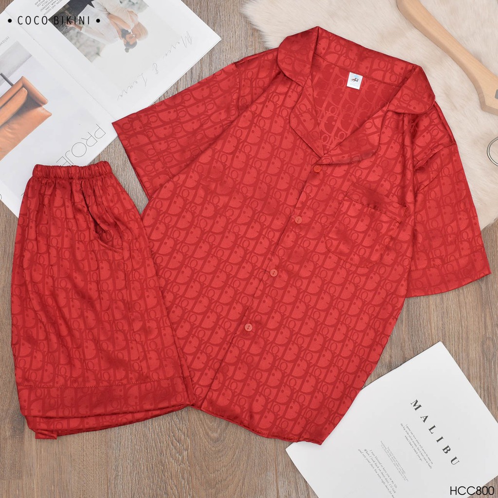𝑪𝑶𝑪𝑶 𝑩𝑰𝑲𝑰𝑵𝑰 Bộ Đồ Ngủ - Đồ Mặc Nhà Lụa Gấm ( HCC800 ) | BigBuy360 - bigbuy360.vn