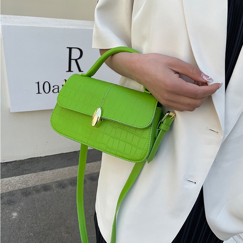 IELGY Túi Đeo Chéo Họa Tiết Vân Đá Có Thể Điều Chỉnh Phong Cách Hàn Quốc Cho Nữ