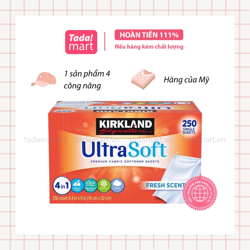 [Tách lẻ] Giấy Thơm Quần Áo Kirkland 250 tờ Hàng Mỹ