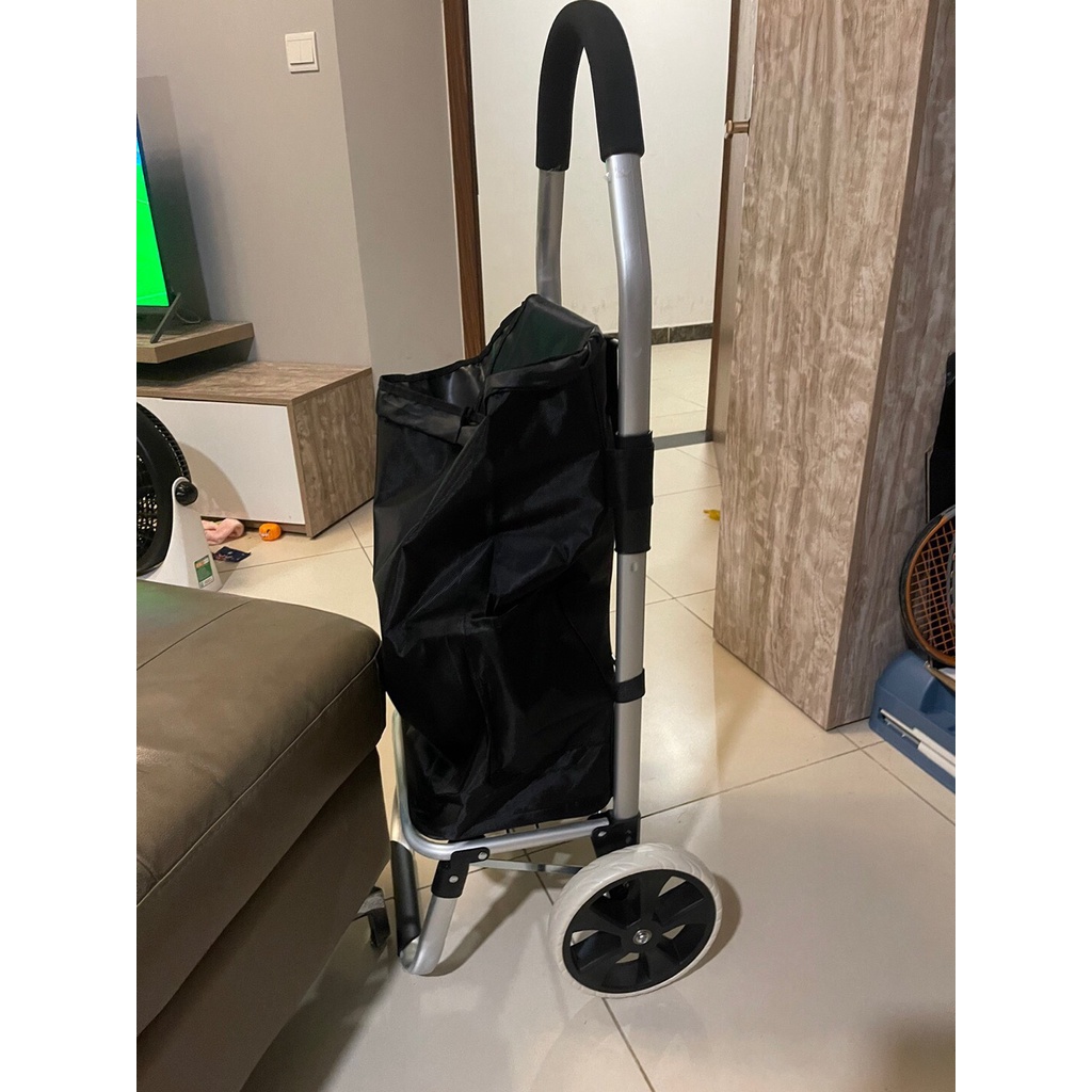 Xe Kéo hàng gấp gọn có túi đi siêu thị  đi chợ - XDC03