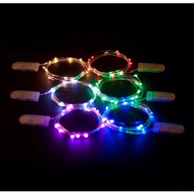 DÂY ĐÈN LED ĐOM ĐÓM CHẠY PIN ĐỒNG HỒ