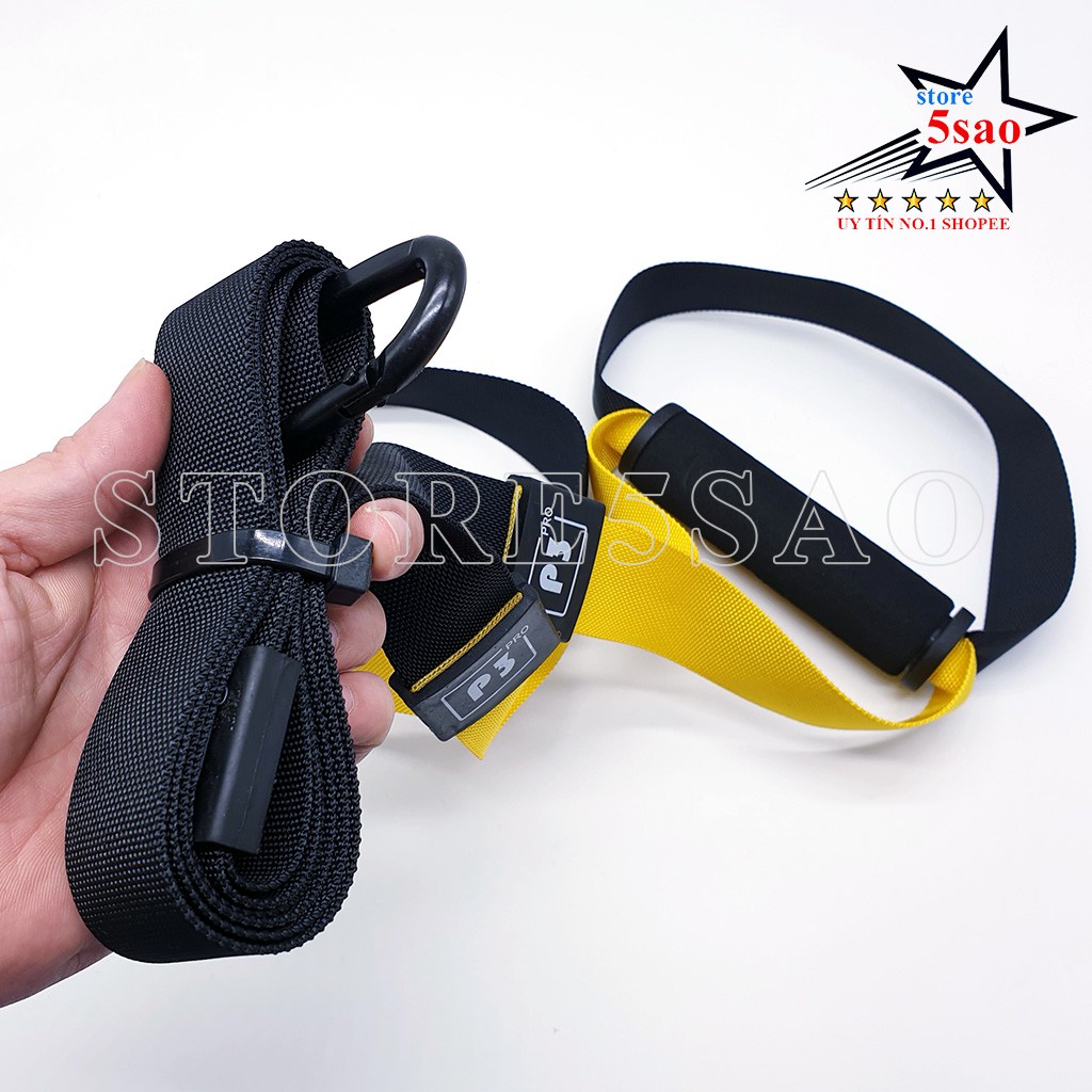 Bộ TRX P3-pro1 dây kéo tập thể lực /⭐ FREESHIP ⭐/ Dây kháng lực trx giá rẻ