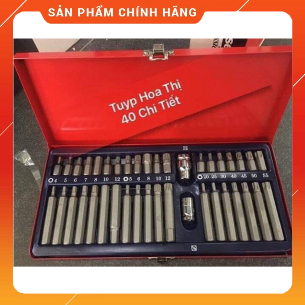 Bộ Típ Hoa Thị ( Bộ Mũi Lục Giác 40 chi tiết Top)