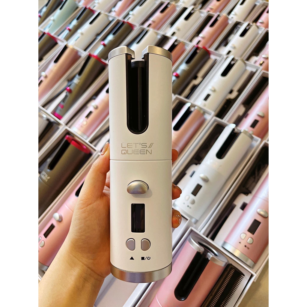 MÁY UỐN TÓC MINI CẦM TAY LET’S QUEEN S100,MÁY TẠO KIỂU TÓC CHÍNH HÃNG HÀN QUỐC. BẢO HÀNH 1 NĂM