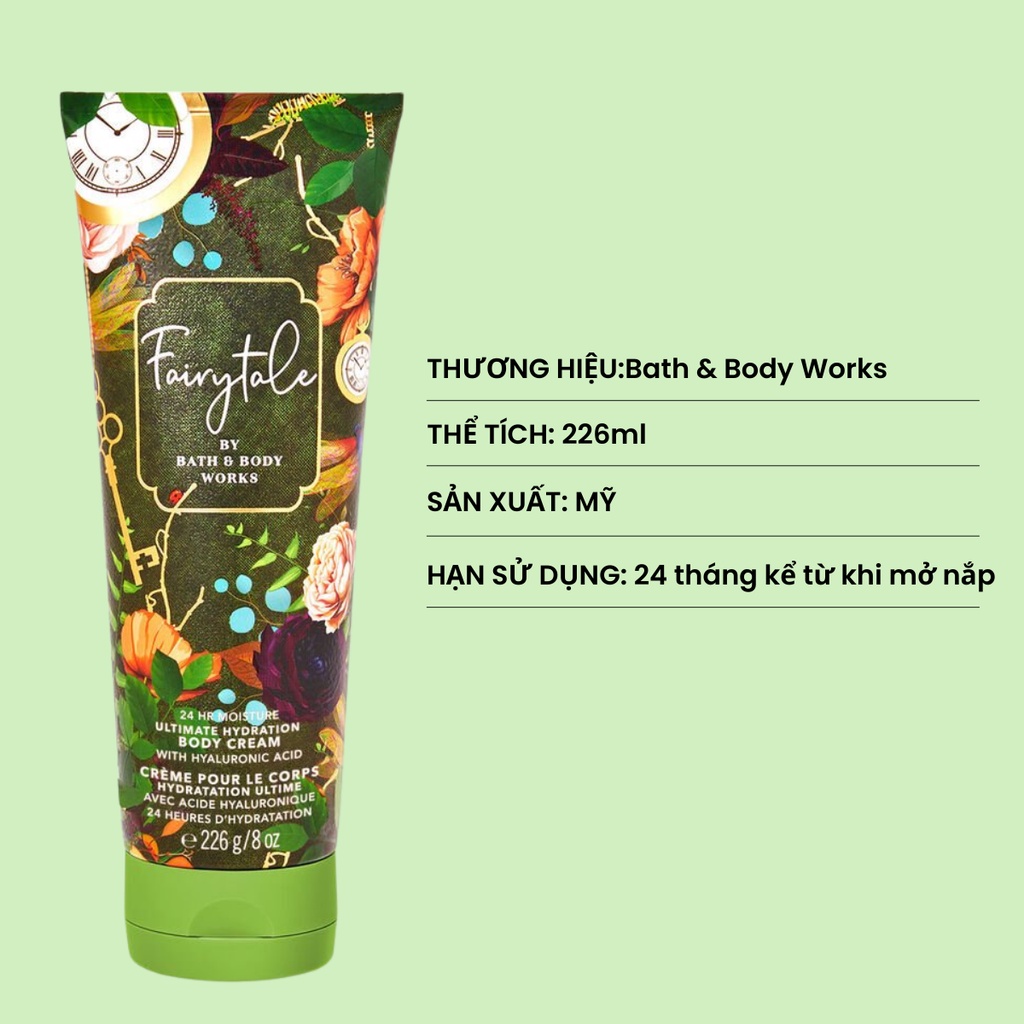 Kem Dưỡng Da Bath & Body Works Fairy Tale Tăng Cường Độ Ẩm Chai 226ml