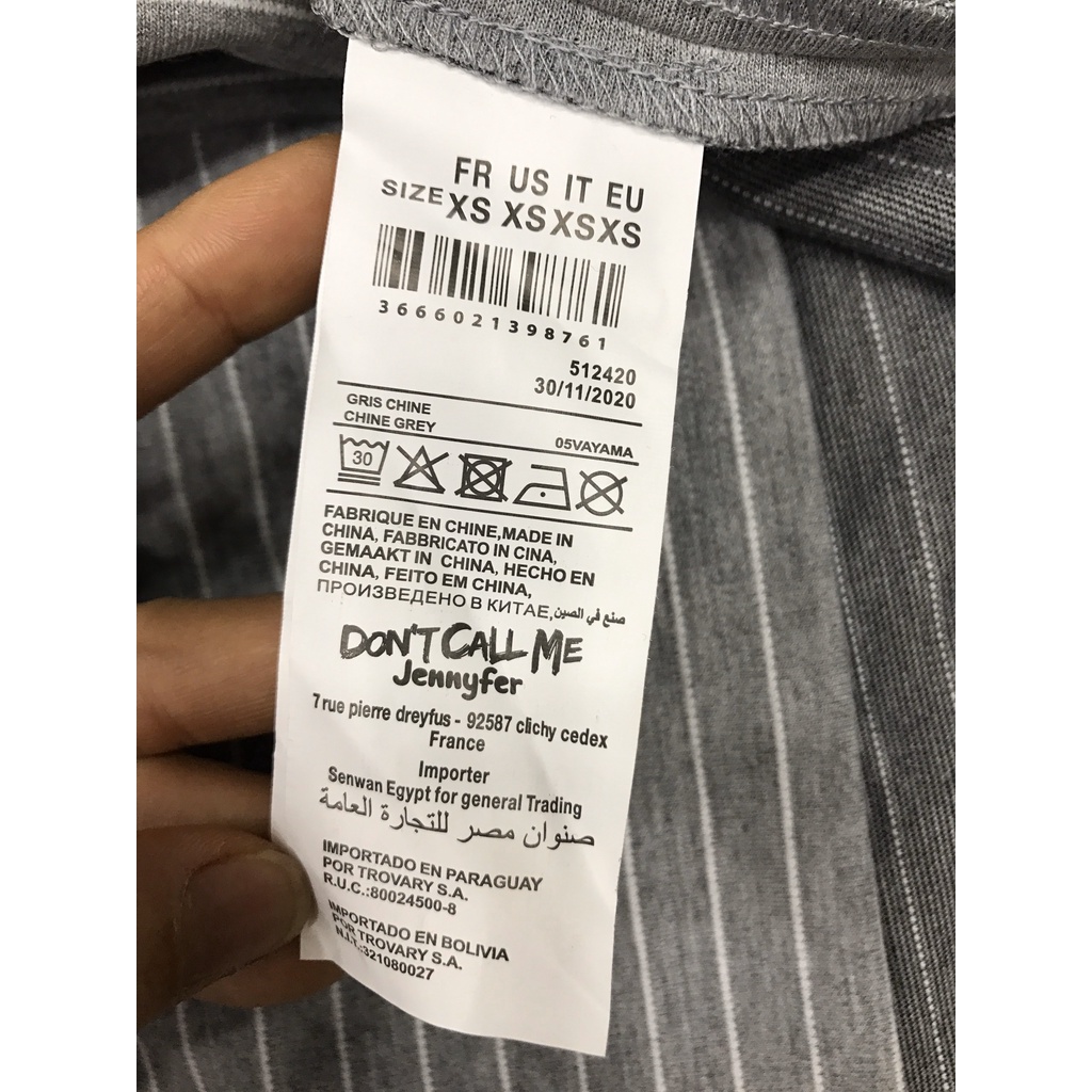 Áo Khoác Vest Blazer Sọc DON'T CALL ME JENNYFER Thời Trang- Cá Tính- Chuẩn Đẹp (Đen/ Xám) | BigBuy360 - bigbuy360.vn