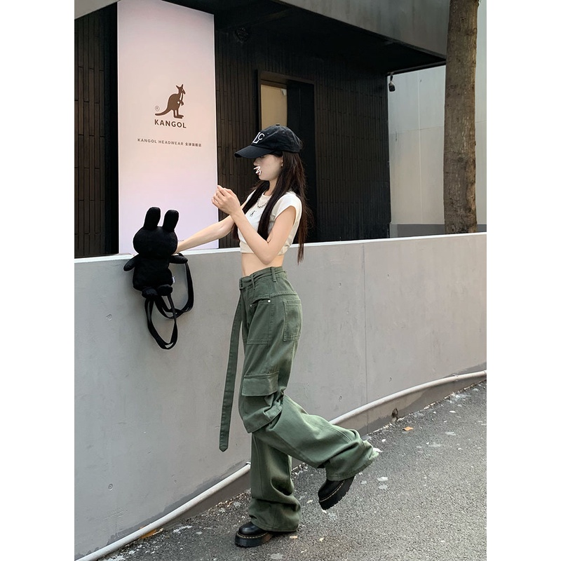 Quần Yếm Jean Lưng Cao Dáng Ôm Phong Cách Mới Dành Cho Nữ