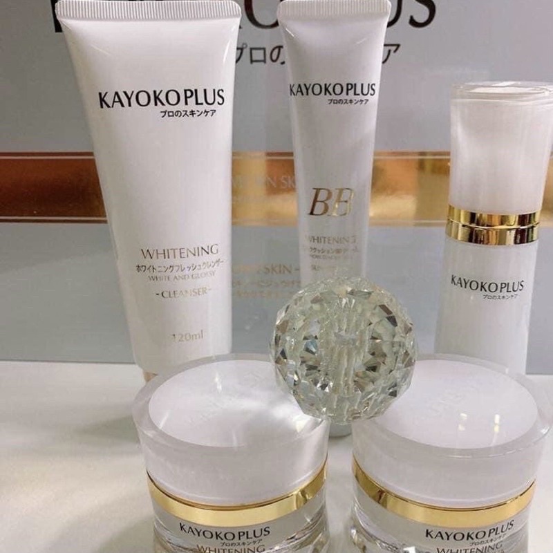 Bộ Mỹ Phẩm Kayoko Plus Trắng 5in1 Cao Cấp Nhật Bản Giá Tốt - Giúp Da Trắng Mịn Màng