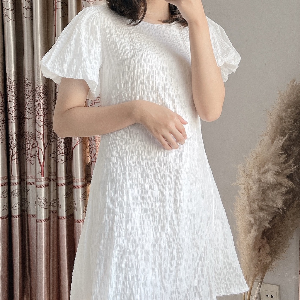 Đầm Váy Xốp Tay Bồng Váy Xòe Có 3 Màu Siêu Xinh | Smide Clothing