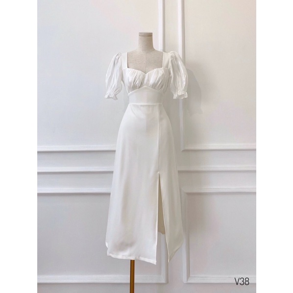 LIKEHER - ĐẦM BODY XẺ TÀ PHỐI ORGANZA D14