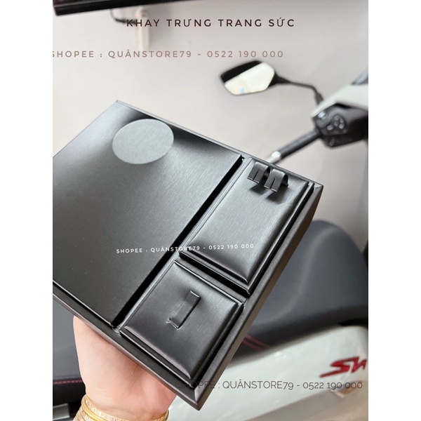 Khay trưng bày trang sức da pu