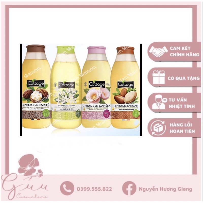 Sữa tắm Cottage 560ml Pháp