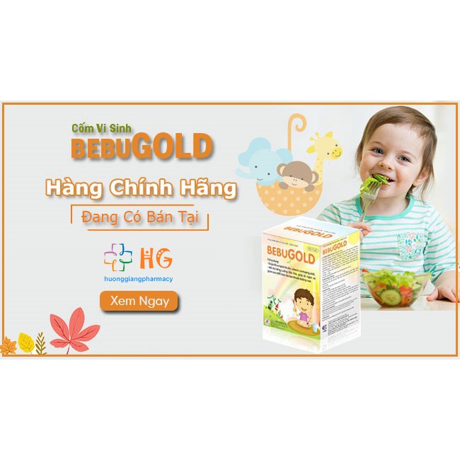 Cốm vi sinh Bebugold - Hỗ trợ tăng cường tiêu hóa, giúp ăn ngon, hấp thu tốt (Hộp 15 gói)