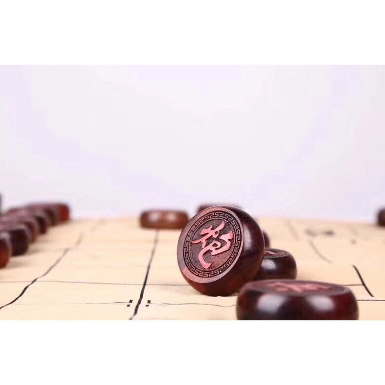 ) BỘ CỜ TƯỚNG BẰNG GỖ HƯƠNG CAO CẤP