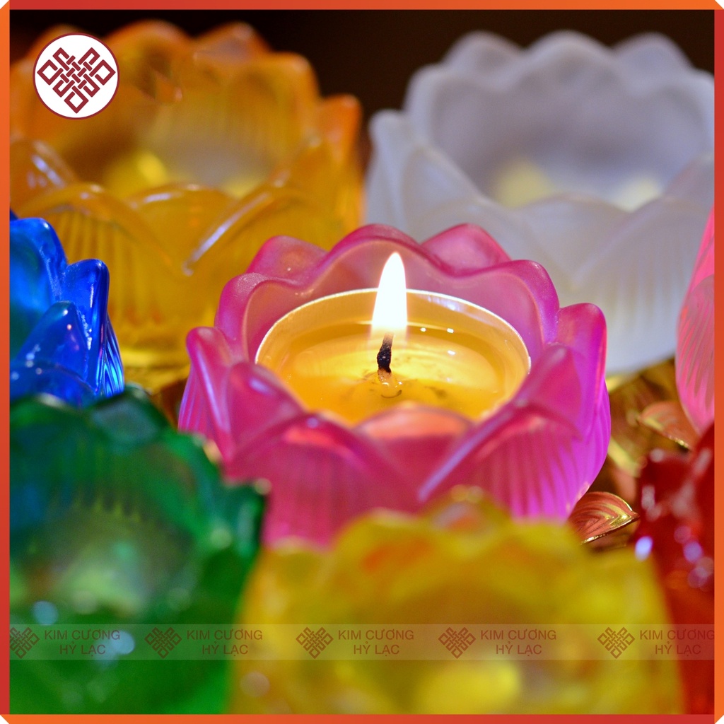 Chân Đèn Đồ Thờ Cúng Mật Tông [Kim Cương Hỷ Lạc] Lưu Ly Đế Hợp Kim