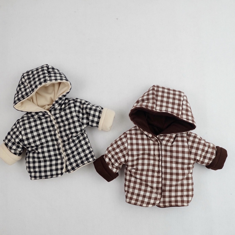 Áo Khoác Đệm Cotton Dày Dặn Phong Cách Hàn Quốc Thời Trang Mùa Đông Mới Cho Bé Trai Và Gái 0-2 Tuổi