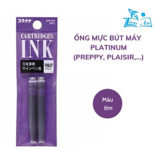 Ống mực bút máy Nhật Bản Pratinum Preppy - Tím (2ống/túi)