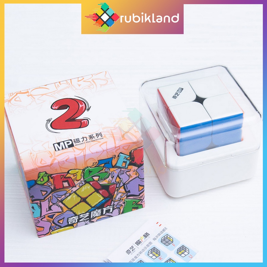 Rubik QiYi MP 2x2 M Stickerless Rubic 2 Tầng Có Nam Châm Rubick 2x2 Đồ Chơi Trí Tuệ