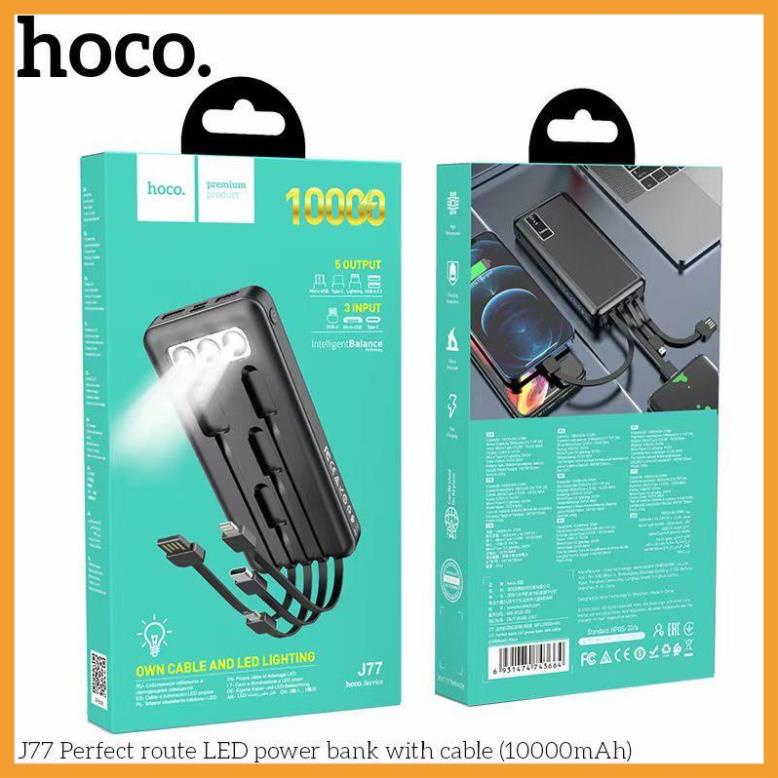 ☑️🇨🇭🇮🇳🇭 - 🇭🇦🇳🇬☑️ Pin sạc dự phòng 10000mah, sạc pin dự phòng Hoco J77 - Bảo hành 12 tháng