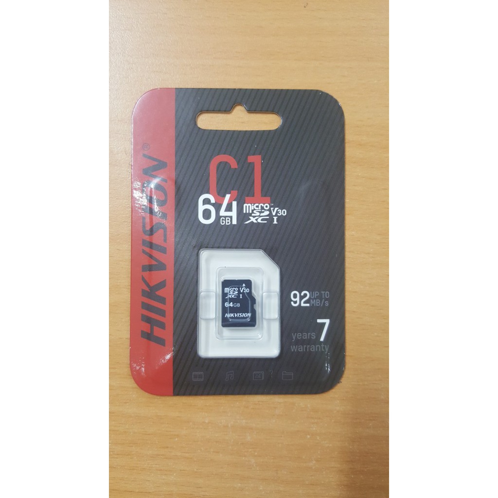 Thẻ nhớ Micro SD HIKVISION 64Gb dùng cho máy tính và thiết bị di động - Hàng Chính Hãng