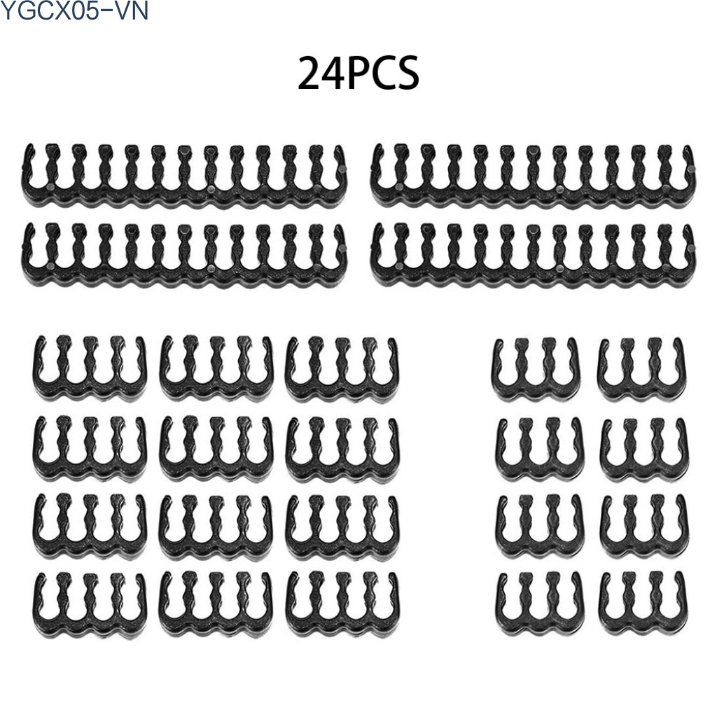 Bộ 16 / 24 Kẹp 4 / 6 / 8 / 24 Chân Giữ Dây Cáp Máy Tính / Đồ Dùng Tiện Dụng | BigBuy360 - bigbuy360.vn