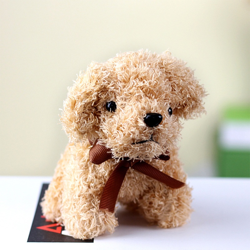 Thú nhồi bông hình chú chó Poodle kích thước 12cm