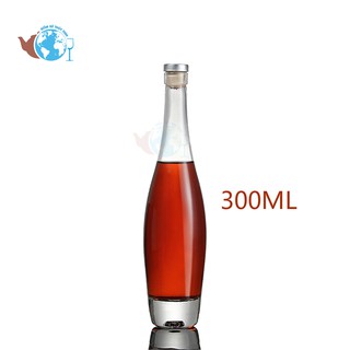 BR09-.03 Chai đựng rượu thủy tinh cao cấp 300ml