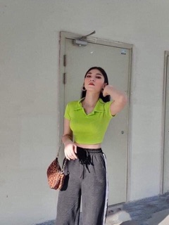 Áo Croptop Polo Basic Ngắn Tay - AN02
