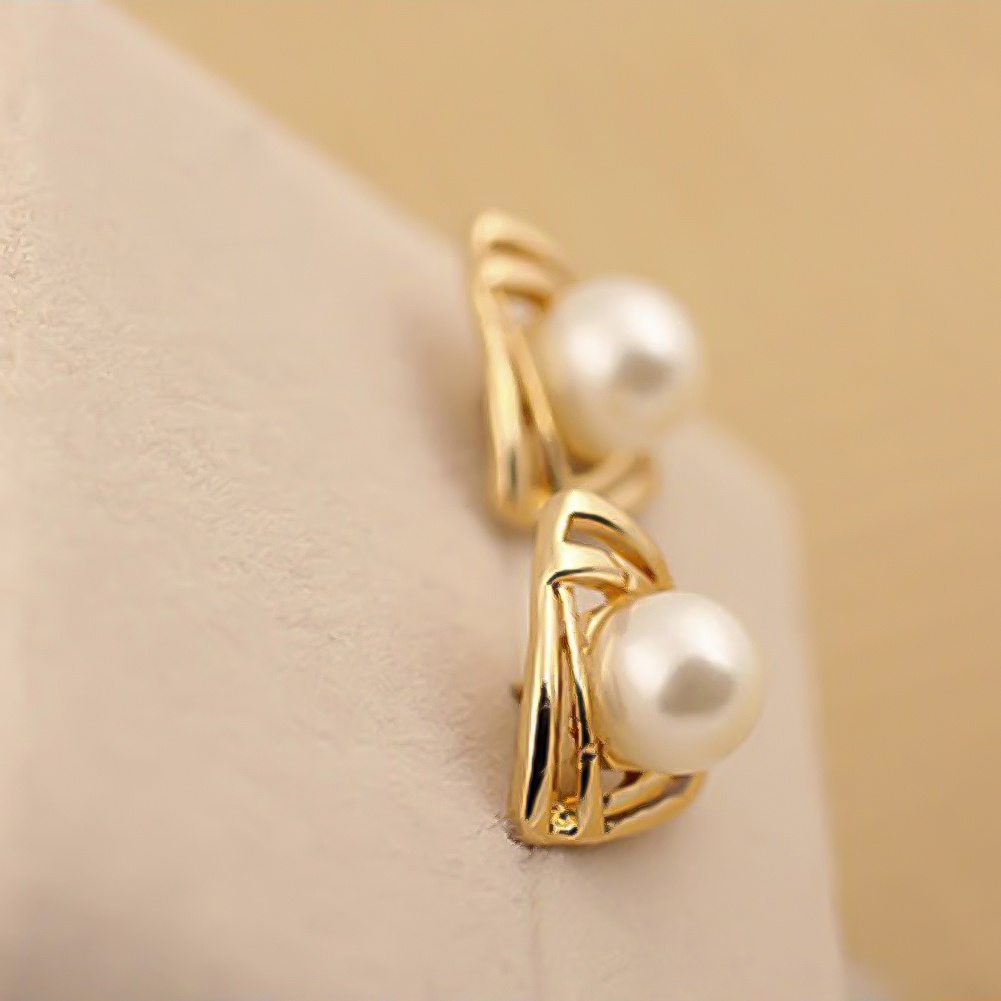 Đôi Khuyên Tai Nữ Đính Ngọc Trai Xinh Xắn