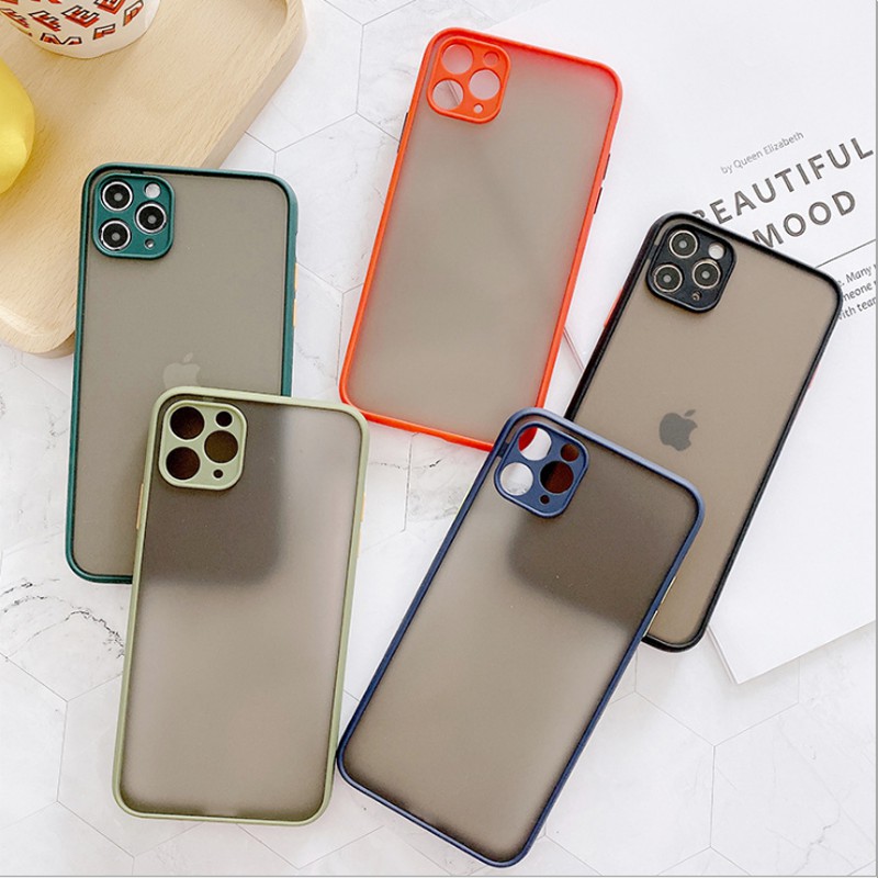 Ốp iPhone 11 Pro Max basic nhám mờ lưng 5 màu bảo vệ camera.Thích hợp iPhone Xs Max/12 Pro Max/12 Pro/11/X/8 plus/7 plus