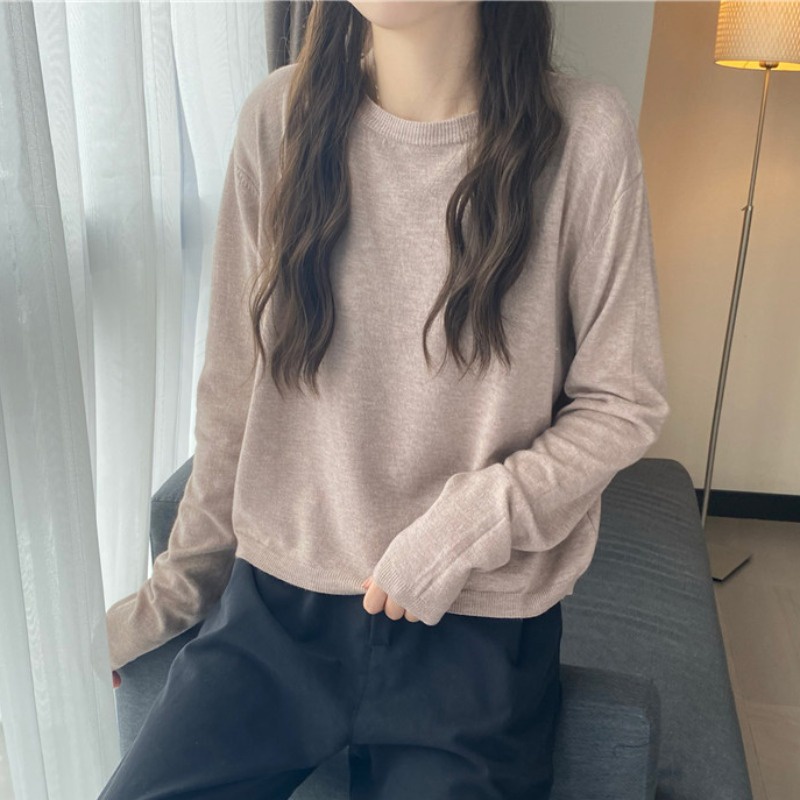 Áo dệt kim tay dài dáng rộng thời trang trẻ trung cho bạn gái | BigBuy360 - bigbuy360.vn