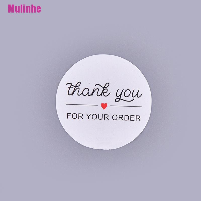 Set 500 cuộn nhãn dán in chữ Thank You For Your Order