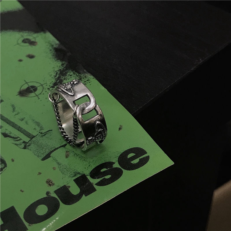 Nhẫn thép titan kiểu dáng thời trang cá tính