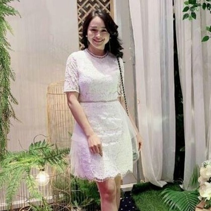 Đầm dự tiệc đầm ren trắng dáng ôm sang trọng nhất