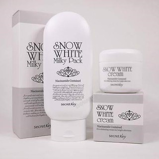 Kem Tắm Trắng Secret Key Snow White Milky Pack