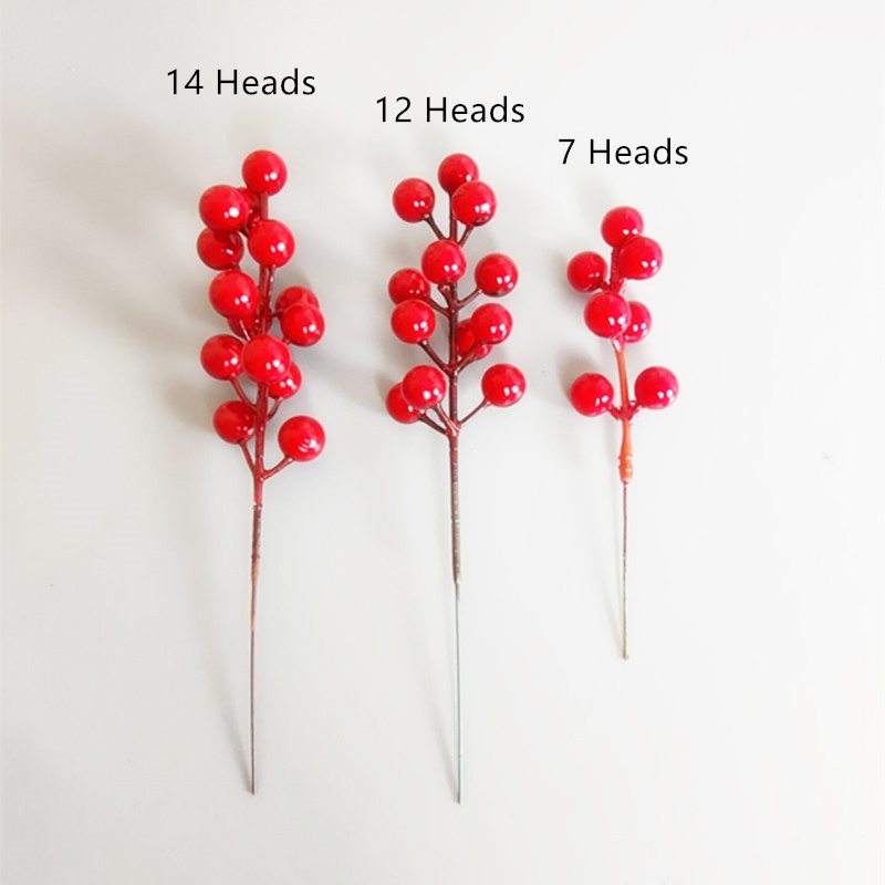 Cành Berry Đỏ Giả Dùng Trang Trí Nhà Cửa / Tiệc Cưới / Giáng Sinh
