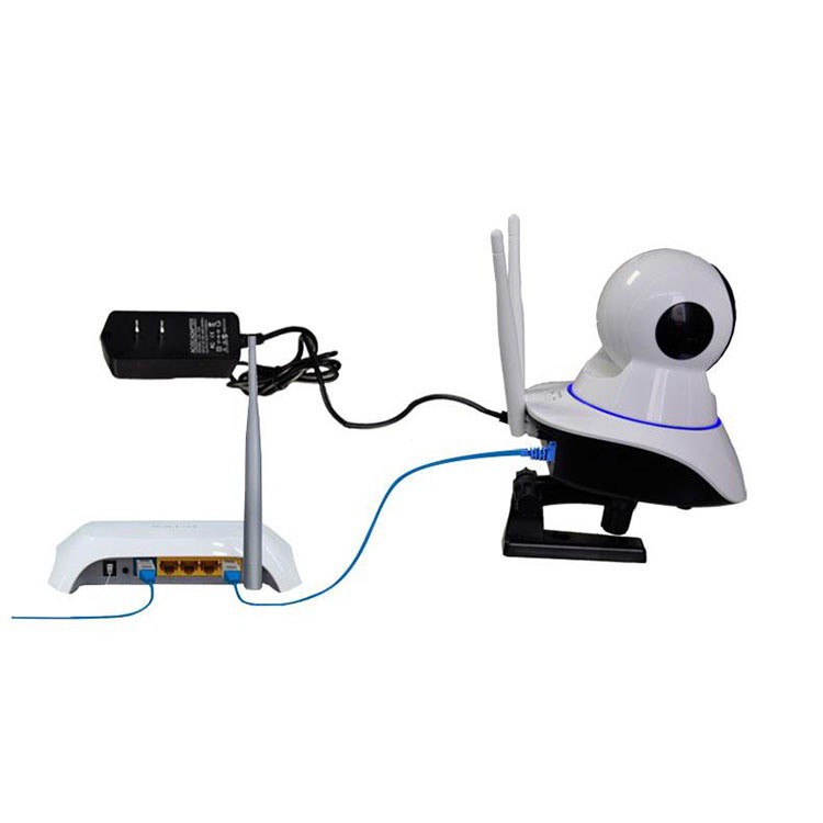 Camera IP không dây 2 ăng ten quan sát ngày đêm xoay 360 độ Yoosee