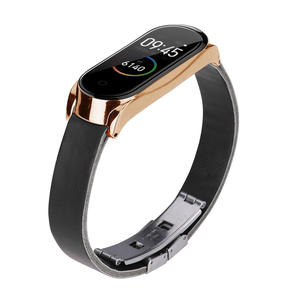 Dây Đeo Da Phong Cách Retro Cho Đồng Hồ Thông Minh XiaoMi Mi Band 4 5 6 7