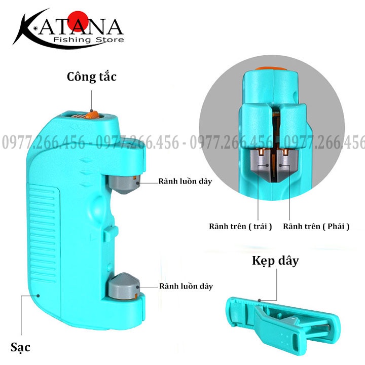 Máy Tóm Dây Leader câu lure, tiện lợi, dễ dàng sử dụng