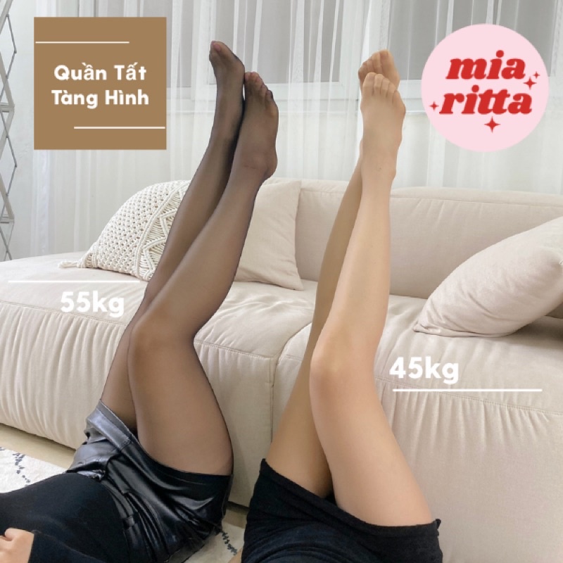 Quần tất giấy tàng hình tất da chân trong suốt không lộ viền Mia Ritta QT002