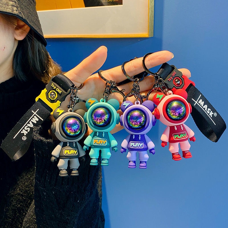 Móc khóa silicon cao cấp thám hiểm du hành vũ trụ Play Full Cả Dây
