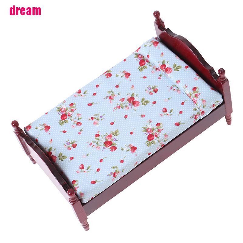 Mô Hình Giường Ngủ Nhỏ Trang Trí Nhà Búp Bê