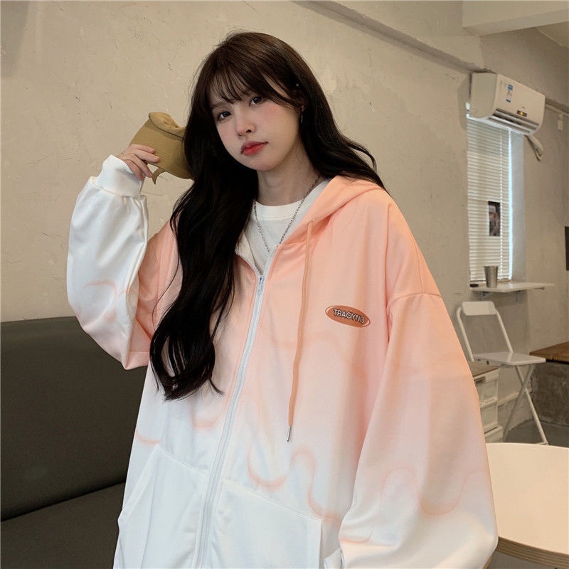 【Yuki】Áo khoác nỉ 1 lớp dày dặn màu loang siêu phong cách | BigBuy360 - bigbuy360.vn