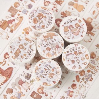 ✨✨ Washi tape hình búp bê 6 mẫu kiểu vintage ✨