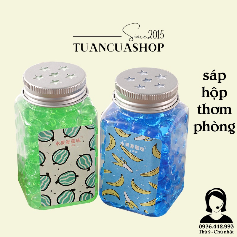 Hộp sáp thơm phòng dạng viên tinh thể hương trái cây -  Sáp thơm tinh thể để nhà vệ sinh, nhà tắm, phòng ngủ