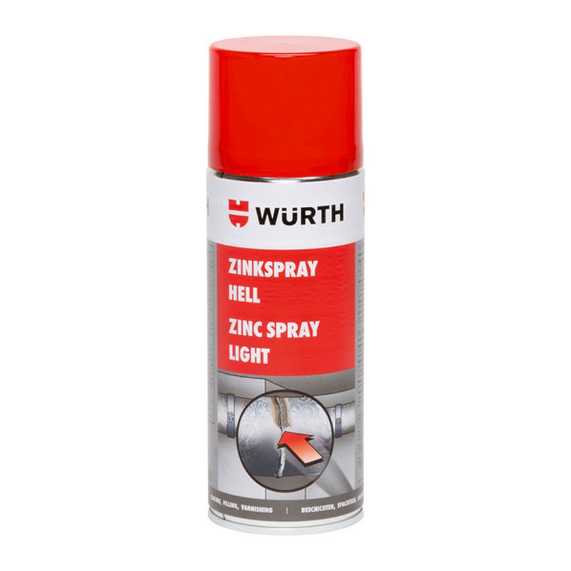 Sơn mạ kẽm chống rỉ chịu nhiệt Wurth Zinc Spray 400ml