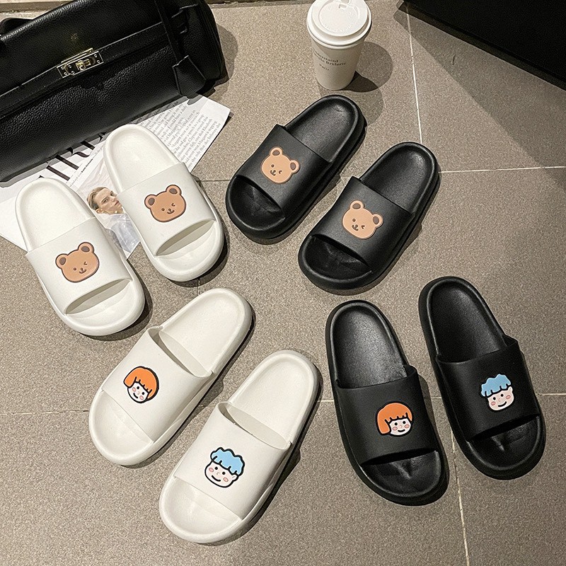 Dép bánh mì nữ hình Gấu xinh, đáng yêu BÉ BÉ