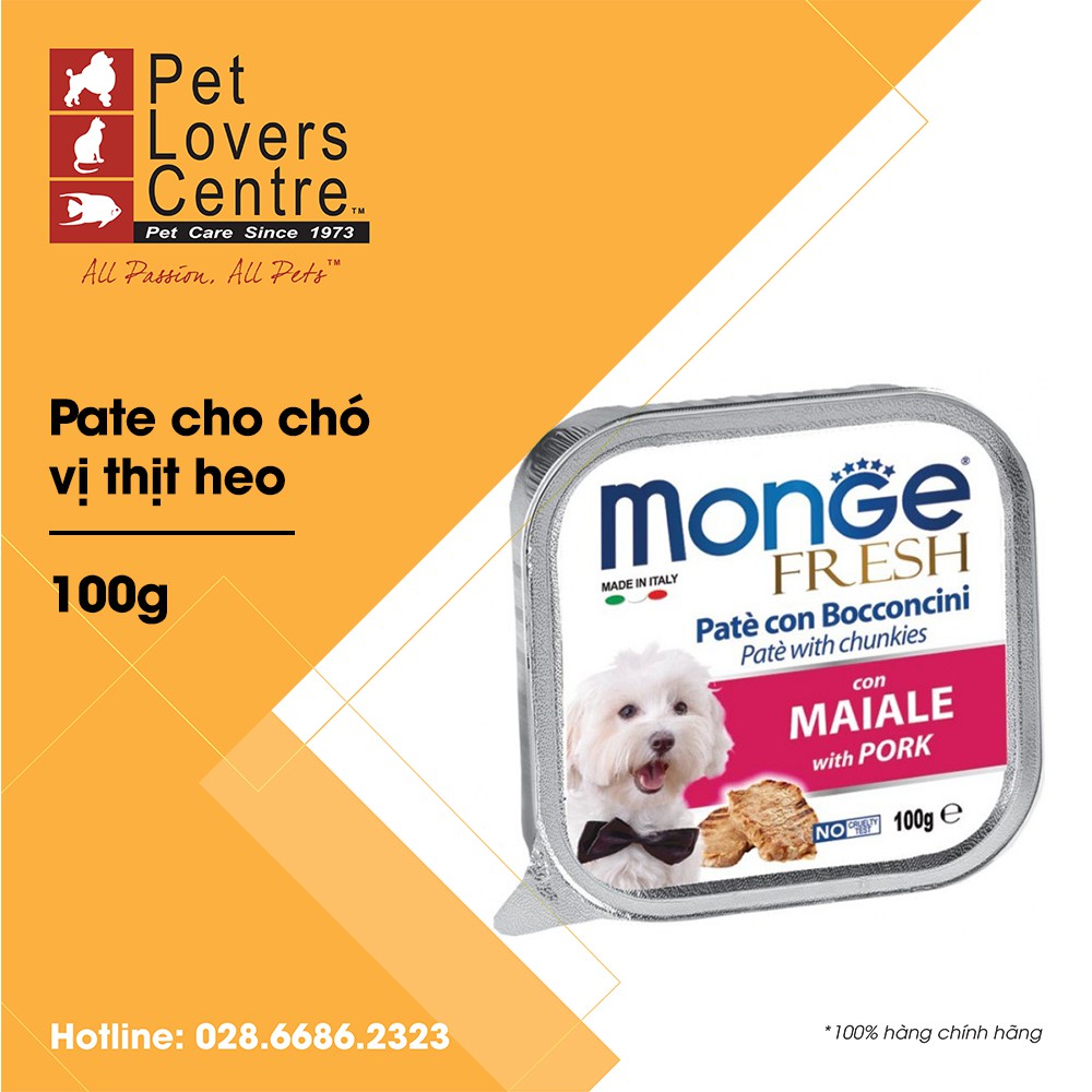 [Đủ vị] Pate cho chó MONGE 100G