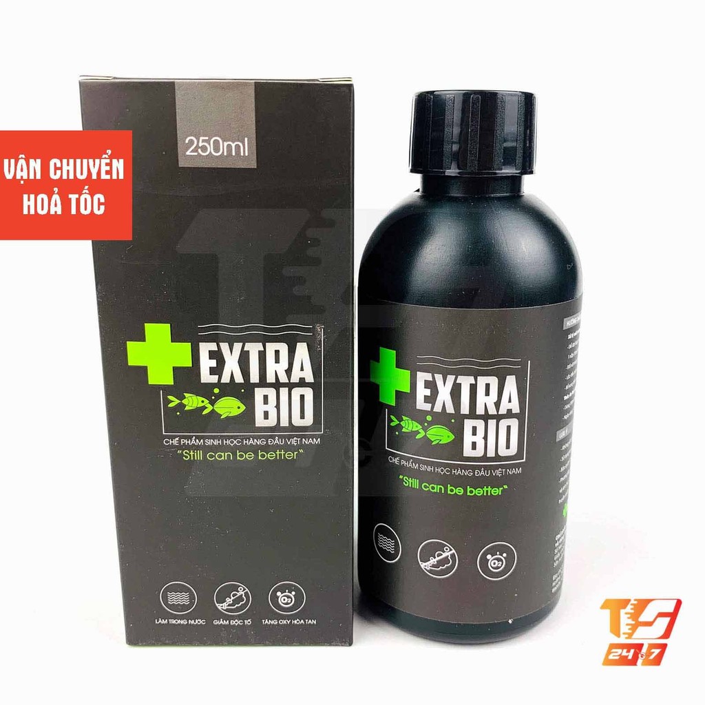 Men Vi Sinh Extra Bio 250ml Cao Cấp - Vệ Sinh Làm Trong Nước Cho Hồ Cá Cảnh, Bể Thuỷ Sinh.