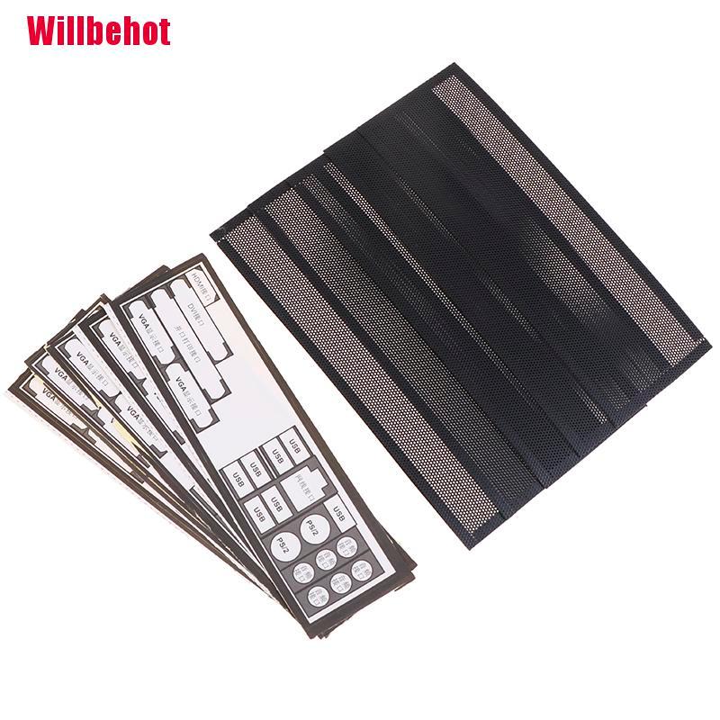 (Hot) Bộ 5 Tấm Lọc Bụi Pvc Cho Khung Máy Tính I / O